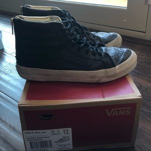 EUC Hightop leather vans